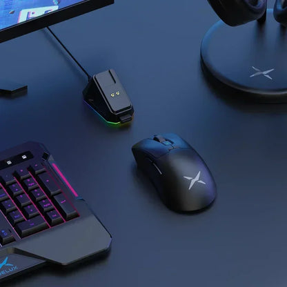 Ergonomic Wireless Precision Mouse – Lightweight 63g with Charging Dock