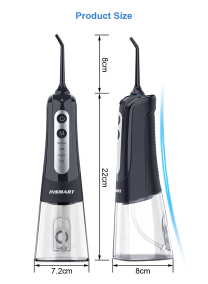 INSMART Water Jet Floss – Waterproof Oral Irrigator for Teeth Cleaning & Whitening