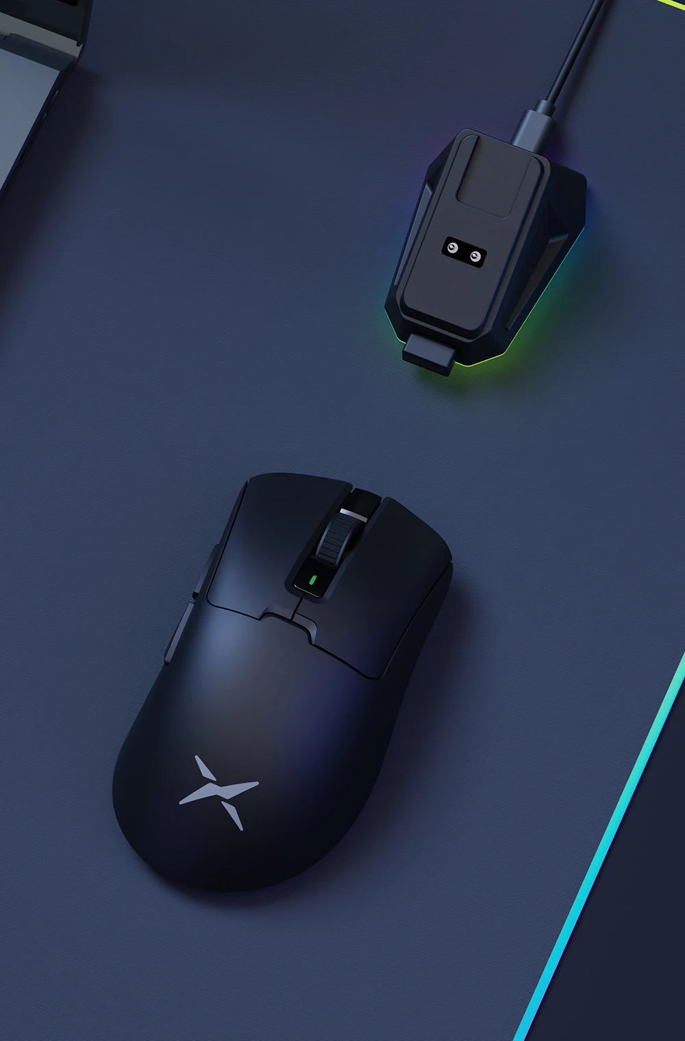 Ergonomic Wireless Precision Mouse – Lightweight 63g with Charging Dock