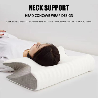 Ergonomic Memory Foam Cervical Pillow – Neck Pain Relief for Side Sleepers