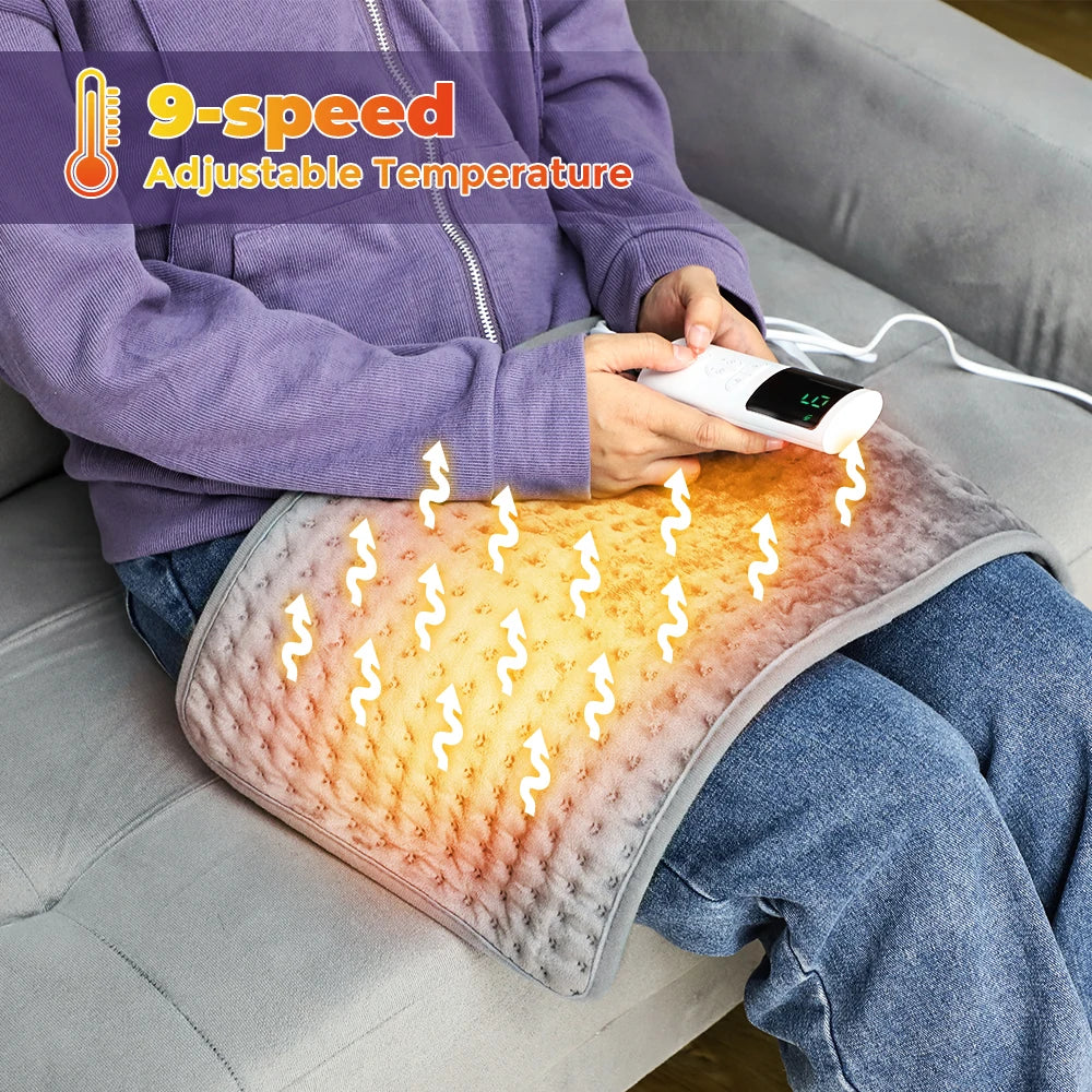 Electric Heating Pad 58×29cm – Personal Heated Blanket Mat for Feet, Back & Sofa Comfort – Safe Winter Warmer for Seniors