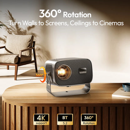 WiFi6 Smart LED Projector 4K Home Cinema