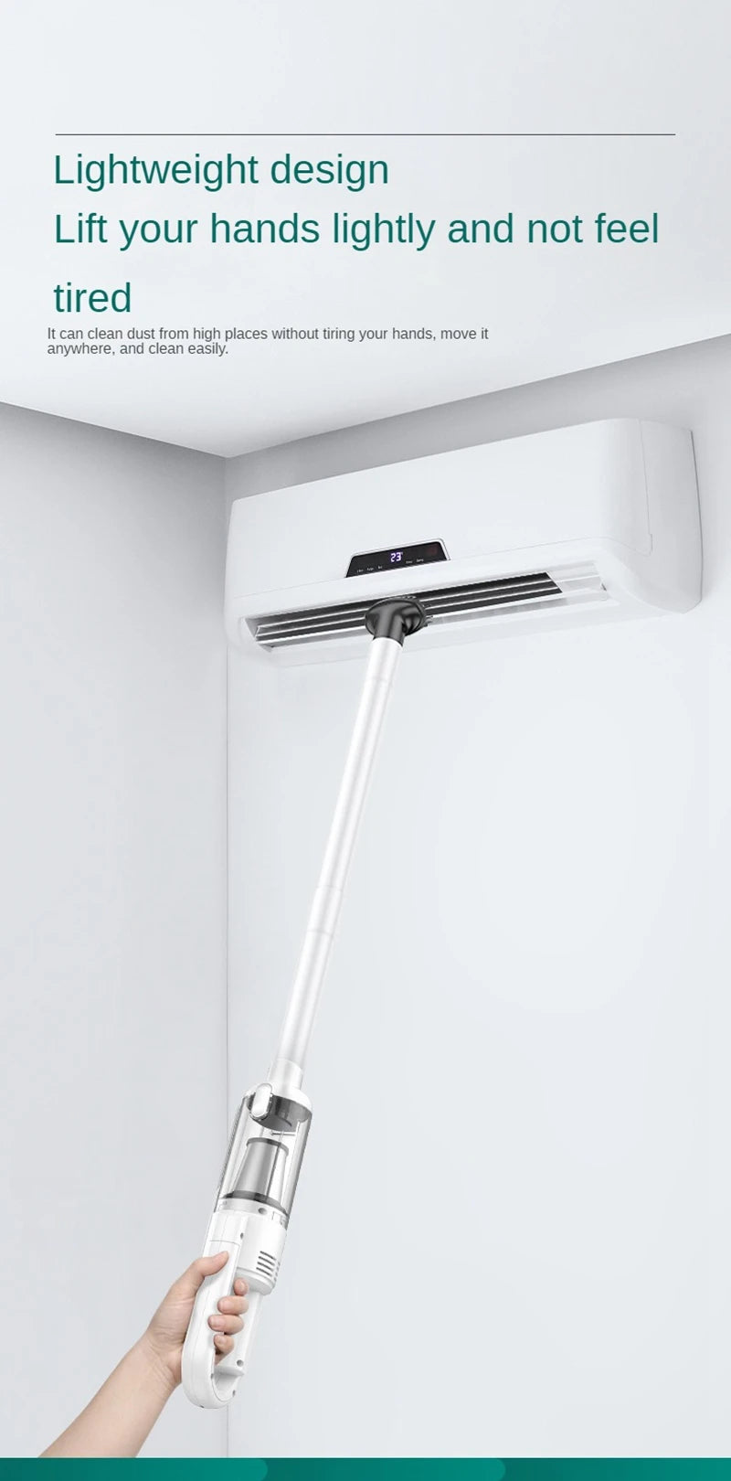 Cordless Handheld Vacuum Cleaner – 6500Pa Power for Home & Car