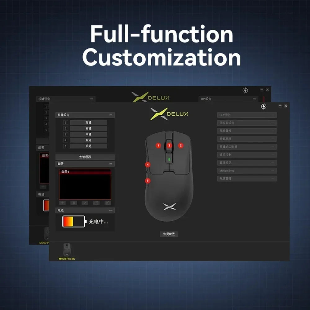 Ergonomic Wireless Precision Mouse – Lightweight 63g with Charging Dock