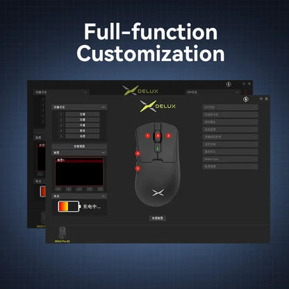 Ergonomic Wireless Precision Mouse – Lightweight 63g with Charging Dock