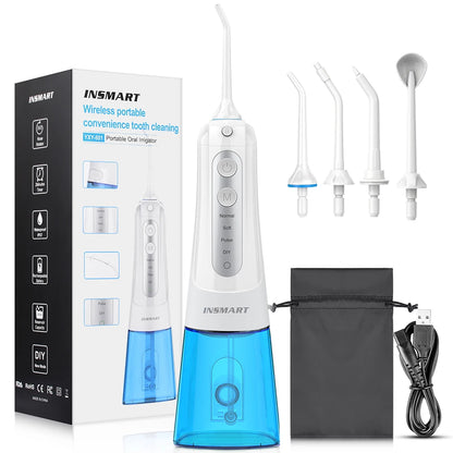 INSMART Water Jet Floss – Waterproof Oral Irrigator for Teeth Cleaning & Whitening