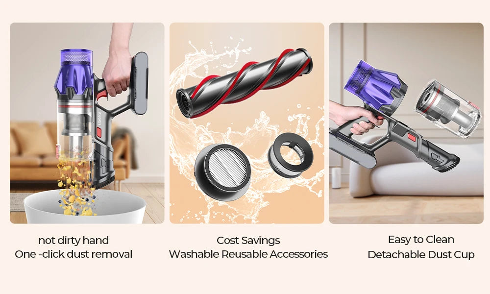 Laresar V7 Handheld Vacuum – Wireless Smart Cleaner for Home