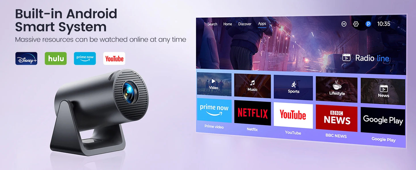 CineMate Android 11 Full HD Projector