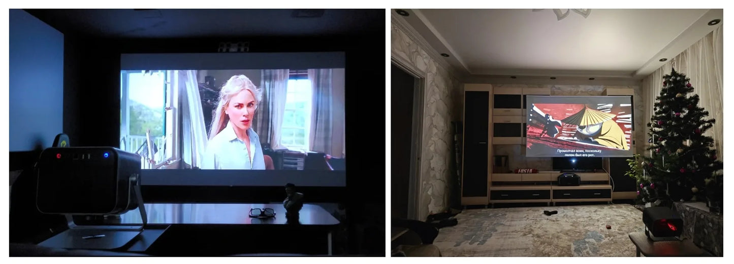 WiFi6 Smart LED Projector 4K Home Cinema
