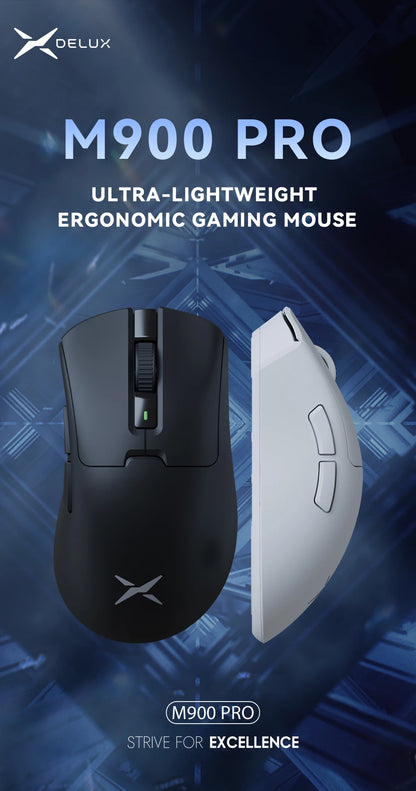 Ergonomic Wireless Precision Mouse – Lightweight 63g with Charging Dock