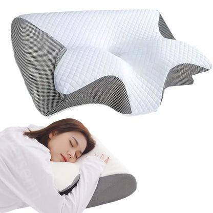 Ergonomic Memory Foam Cervical Pillow – Neck Pain Relief for Side Sleepers