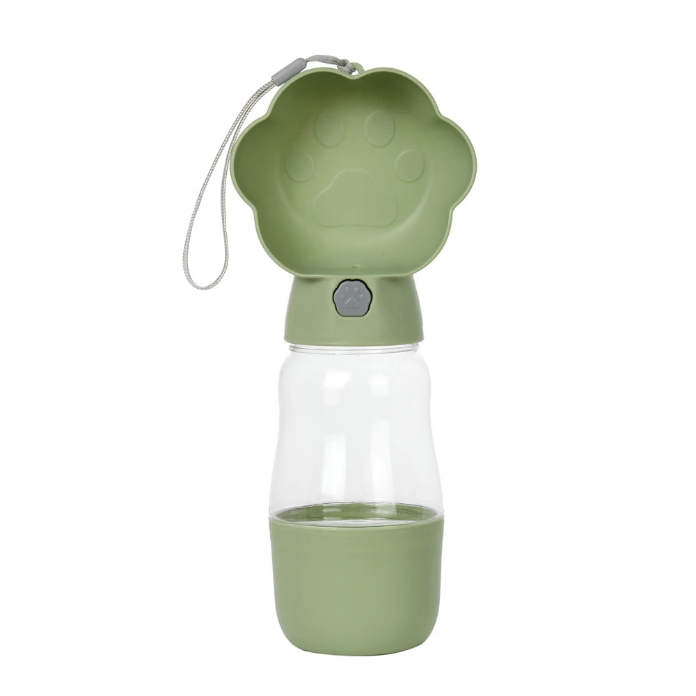 2-in-1 Portable Dog Water Bottle with Food Container