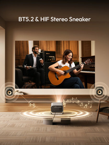 WiFi6 Smart LED Projector 4K Home Cinema