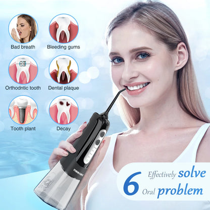 INSMART Water Jet Floss – Waterproof Oral Irrigator for Teeth Cleaning & Whitening