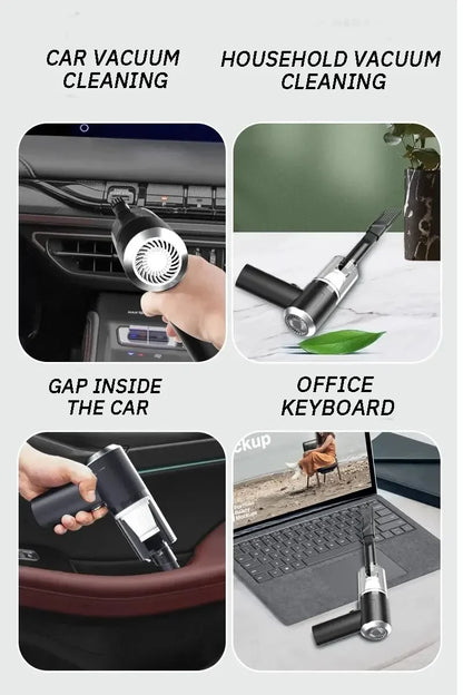 Portable Wireless Vacuum Cleaner – Dual Use for Home & Car, 120W High Power