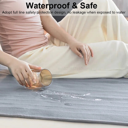 “Winter Electric Heated Mattress Pad – Safe Thermostat Body Warmer with EU Plug