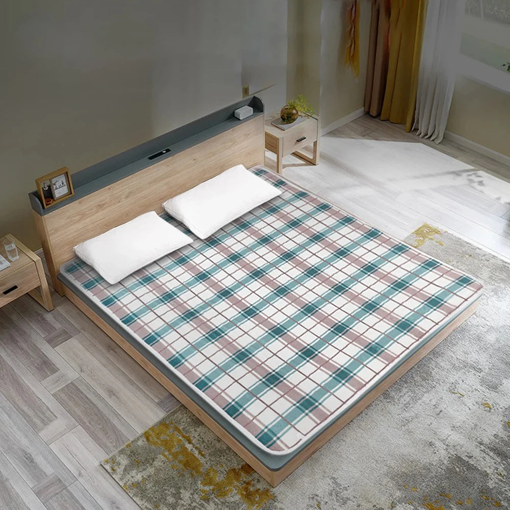 “Winter Electric Heated Mattress Pad – Safe Thermostat Body Warmer with EU Plug