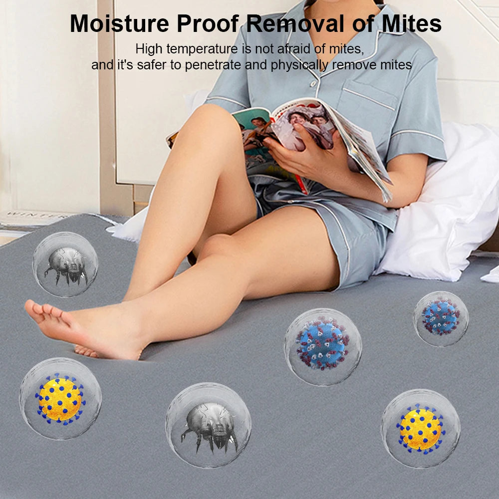 “Winter Electric Heated Mattress Pad – Safe Thermostat Body Warmer with EU Plug